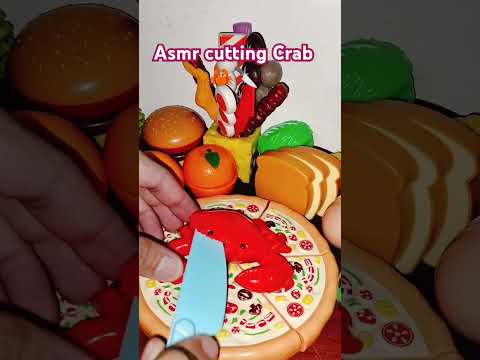 Asmr Cutting Crab 🦀🔪Satisfying #shorts #shortsfeed #asmr #satisfying #trending #toys