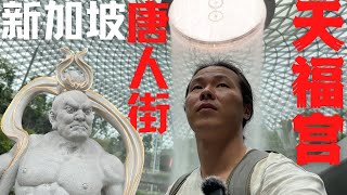 18. 马来西亚飞新加坡旅游 樟宜机场瀑布 唐人街牛车水 佛牙寺龙华院 天福宫 | Travel from Malaysia to Singapore, Chinatown and Temples