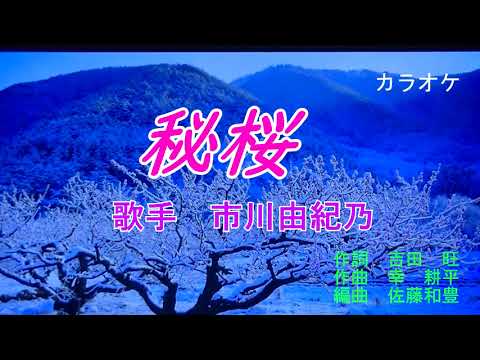 [新曲］秘桜カラオケ／市川由紀乃　カラオケ