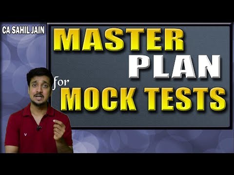 ICAI's Mock Tests | Master Plan By CA Sahil Jain