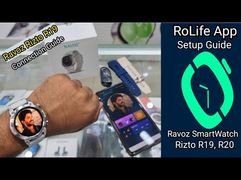 How To Connect SmartWatch Through RoLife App | Rizto R19, Rizto R20 | Add Custom Wallpaper