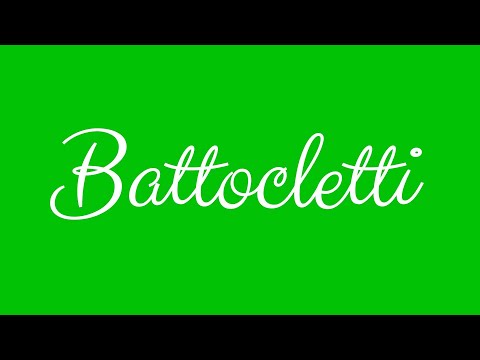 ✎ Battocletti ✎ English Cursive Handwriting Tutorial