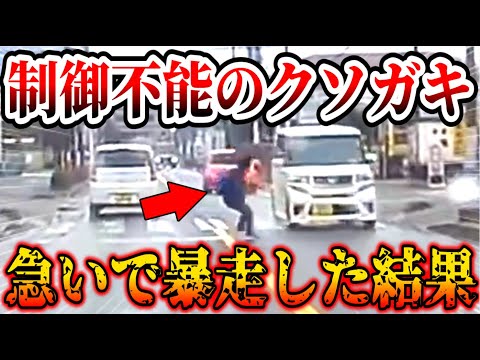 【ドラレコ】危険横断！暴走したクソガキの末路…【交通安全・危険予知トレーニング】【スカッと】