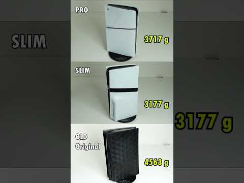 PS5 Pro Weight and Size vs. OG PS5 and PS5 Slim #ps5pro #ps5