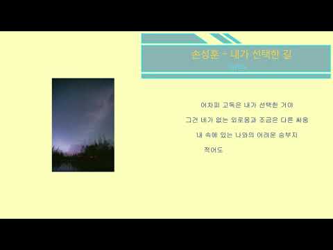 손성훈 - 내가 선택한 길 (Lyrics) 폴리스 Ost