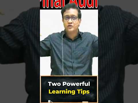 Two Powerful Learning Tips | Siddharth Agarwal Audit