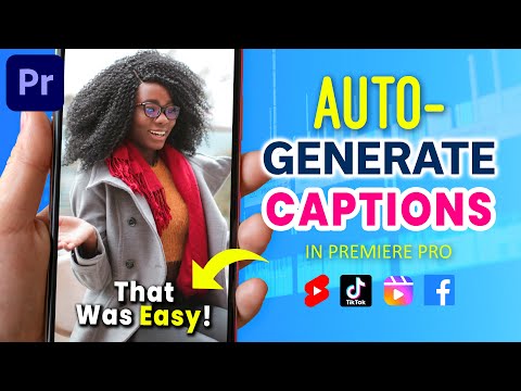 How to Auto Generate CAPTIONS in Premiere Pro CC | Easy Speech to Text