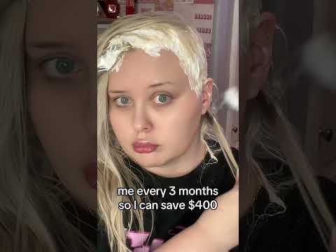 at home bleach job for platinum hair #hairdye #platinumblonde #blondehair #hairtutorial #blonde