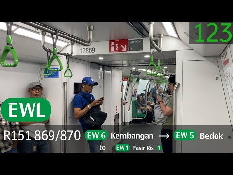 [SMRT] Alstom Movia R151 [869/870] - Kembangan » Bedok (EWL)