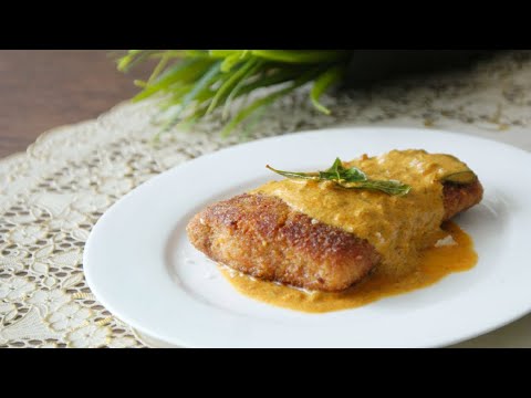 Breaded Fish Fillet in Coconut Sauce || Asheescookbook