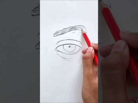 Drawing Realistic Eye✨️🤍