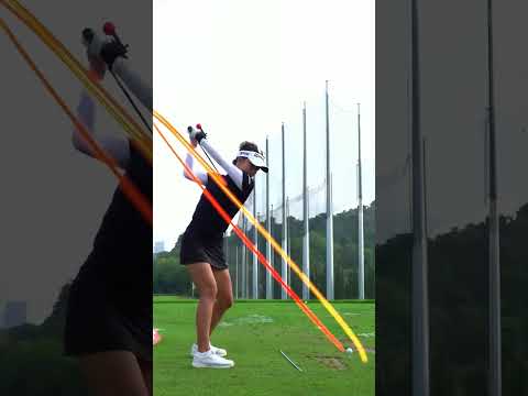 2024 LPGA Beauty Golfer Muni He Awesome Swing Motion & Slow Motion