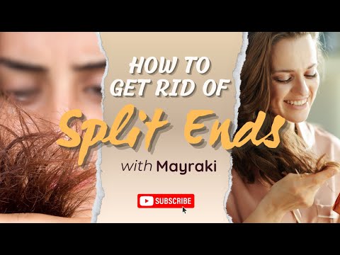 HOW TO GET RID OF SPLIT ENDS WITH MAYRAKI? #haircare #hair #hairtreatment #frizzfree #shorts