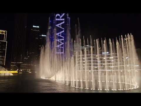 The Dubai Fountain Performance 杜拜水舞表演🏝🏜🎡⏳️