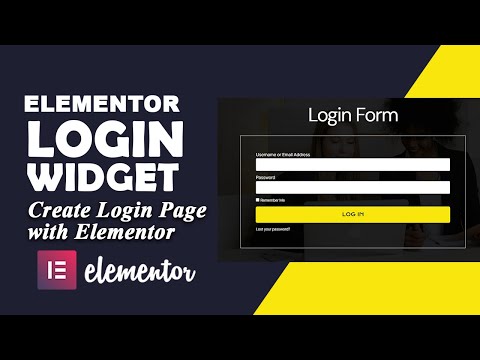 How to Create a Login Form or Page Using Elementor Pro