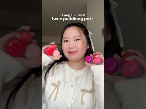 Trying the Viral Fwee Pudding Pots!