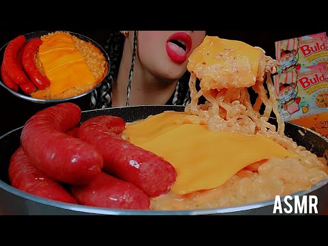 🍜asmr Creamy cheese noodles whit Sausages 👅|먹방 소시지를 곁들인 크림치즈 누들|eating sounds notalking 🐾