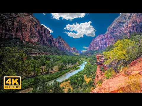 3 Hours  4K Fantastic Views of Oceans, Rivers and Lakes