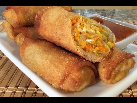 How To Make Vegetable Egg Rolls-Chinese Food Recipes-Veggie Restaurant Style