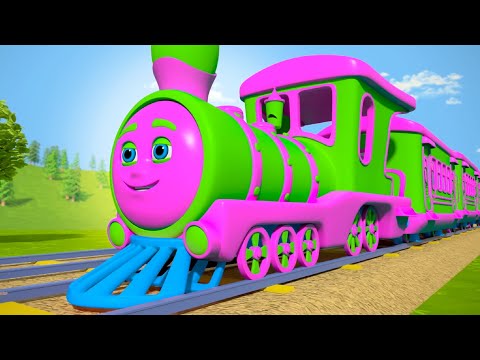 Wheels on the Train + More Vehicle Rhymes & Baby Songs