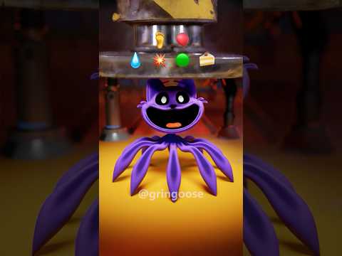 CRASH IT! Squishing and Melting Spider Critters - Catnap #animation #3d #funny #catnap #dogday #meme