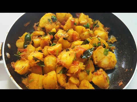 Potato Masala | Side Dish For Rice And Roti | Aloo Ki Sabji