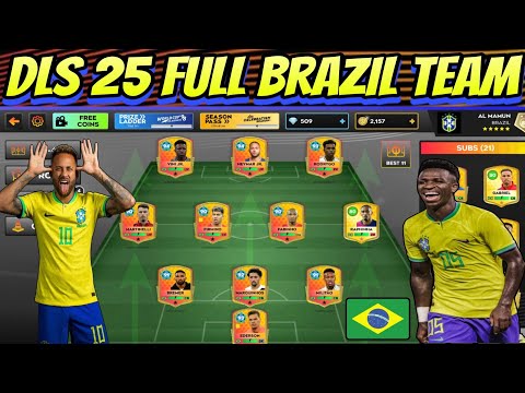 DLS 25: Build Brazil National Team  in 2025