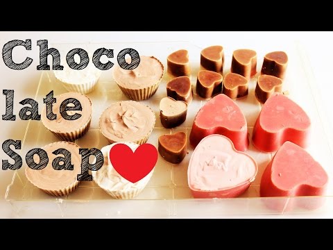 可愛いチョコレート石鹸D.I.Y.Hand made Chocolate soap