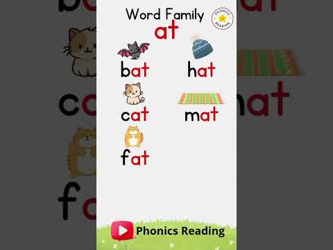 Word Family -at | Phonics for Kids