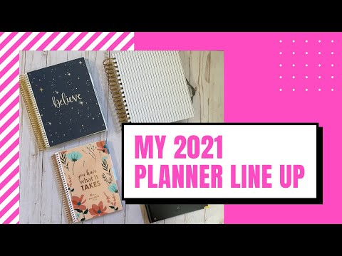 My 2021 Planner Line Up