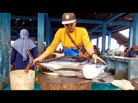 Amazing Big and Fresh Tuna Cutting Skills in The Market‼️Live 07 Jan 25