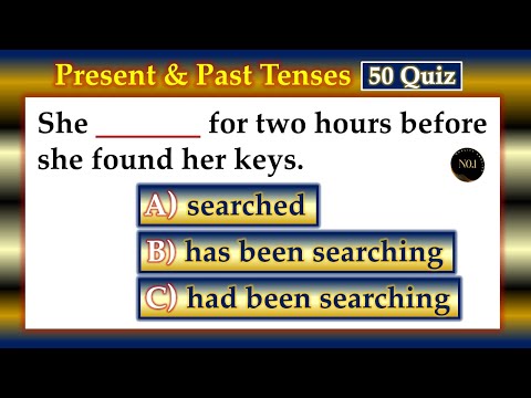 50 Mixed Tenses Quiz | Present & Past Tenses | English Practice Test | No.1 Quality English