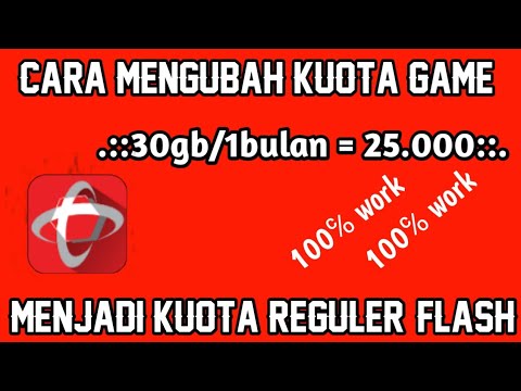 CARA  Mengubah kuota game Telkomsel menjadi kuota Flash/reguler TERBARU 2020 100℅ work