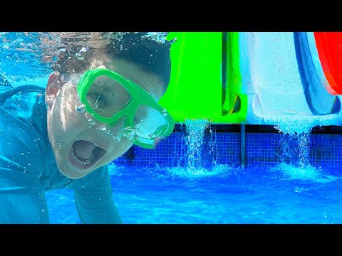 BEST WATER PARK PLaYGROUND EVER! CALEB Plays at the FUN OUTDOOR Splash Pad and PARK for KIDS!