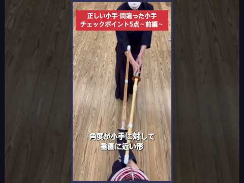 【剣道】正しい小手チェックポイント5点 #kendo #shorts