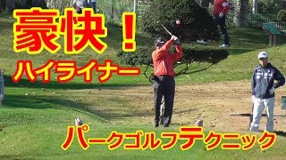 【パークゴルフテクニック】豪快！ハイライナーショット