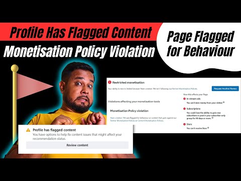 Profile Has Flagged Content | How to remove facebook flagged content | Page Flagged for Behaviour