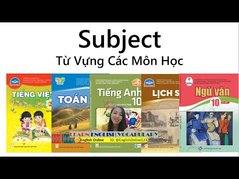 Từ Vựng Tiếng Anh: Tên Các Môn Học- Subjects/ English Online