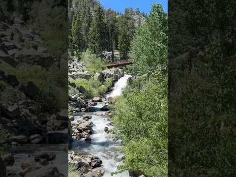 Eagle Falls on the Eagle Falls Trail are at the head of Emerald Bay in South Lake Tahoe!