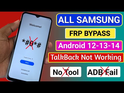 Samsung Frp Bypass TalkBack Not Working 2024 || Samsung A03, A03s, A04, A04s, A15, A16 Frp Unlock