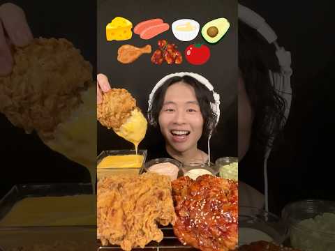 フライドチキンアレンジ🍗 #咀嚼音 #asmr #mukbang #飯テロ #大食い