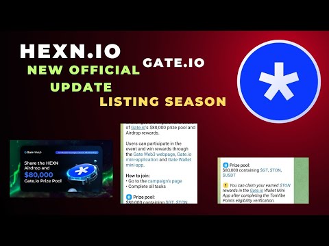 Hexn.io Listing On Gate.io | How To Sell Hexn Tokens | Hexn.io Mining Bot | How To Withdraw Hexn |