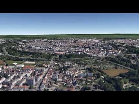 Arrival - Screenshot Video Example, West to East, Strasbourg to Stuttgart