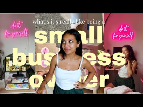 the reality of being a small business owner // day in my life vlog, packing orders, crafting studio