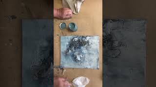 ABSTRACT TEXTURED ART -  FULL TUTORIAL ON MY CHANNEL #arthacks #arttricks #acrylicpainting #art