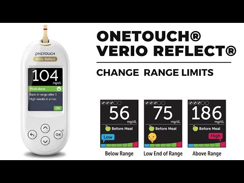 Change pre-set range Limits in OneTouch® Verio Reflect Meter