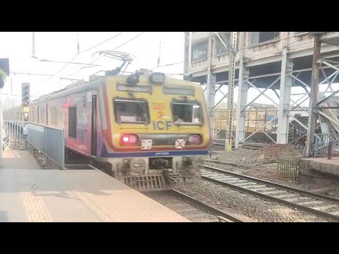 ac fast local train Mumbai video in the railway station | AC fast local train video | train video