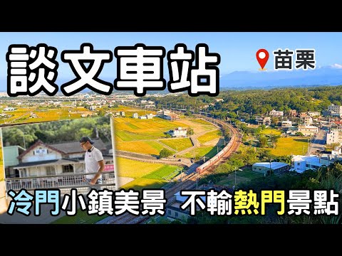 【🚂苗栗秘境】冷門車站一日遊 | 站在苗栗談文~不用空拍機也能拍到稻田全景 | 竹南古早味「灶咖食堂」 | Taiwan 🇹🇼 Travel