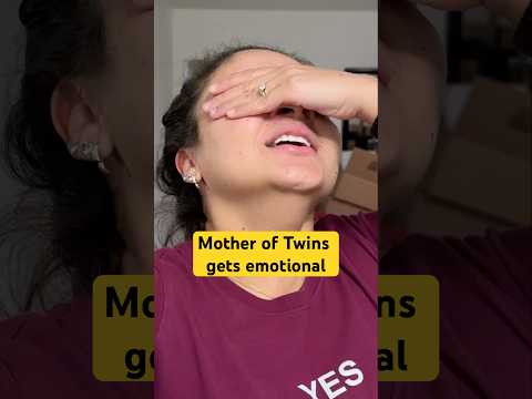 Mother of twins gets emotional #baby #twins #funny #twinslife