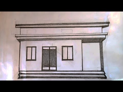 How to draw my home picture (Durgesh drawing) easy  drawing